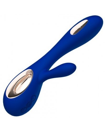 Vibromasseur Soraya Wave 22 x 3.8 cm Bleu nuit sur la Boutique du Hard