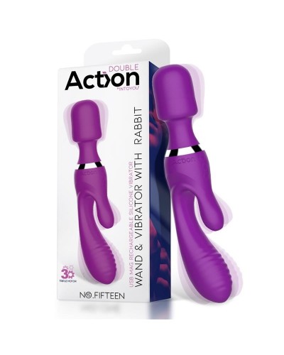 Vibro et Wand Fifteen Action Violet sur la Boutique du Hard