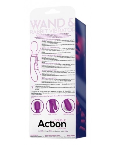 Vibro et Wand Fifteen Action Violet sur la Boutique du Hard