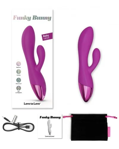 Vibro Rabbit Funky Bunny Love to Love Fuchsia sur la Boutique du Hard