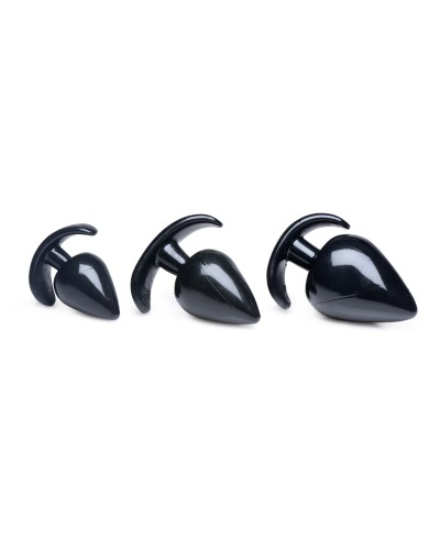 Lot de 3 plugs Spades Noir pas cher