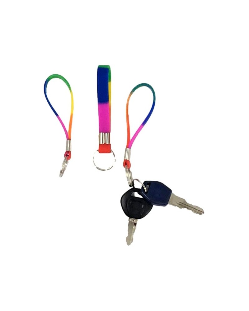 Porte-clé en silicone Rainbow sur la Boutique du Hard