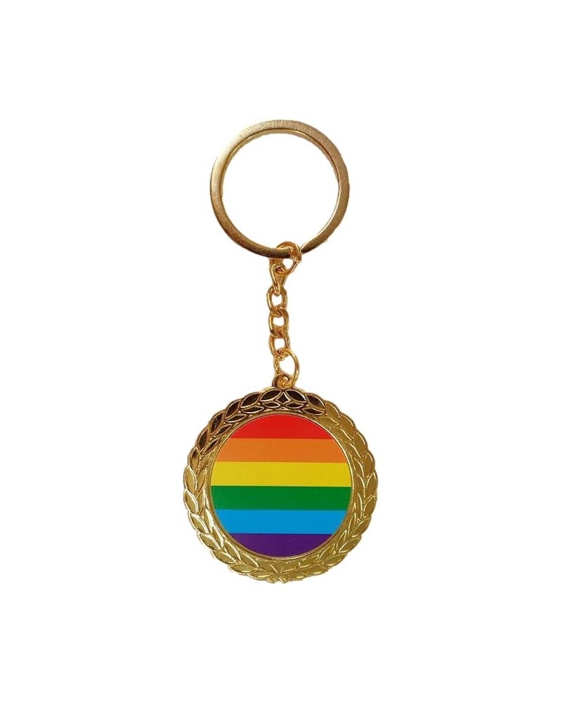 Porte-Clé Médaille Rainbow Doré sur la Boutique du Hard