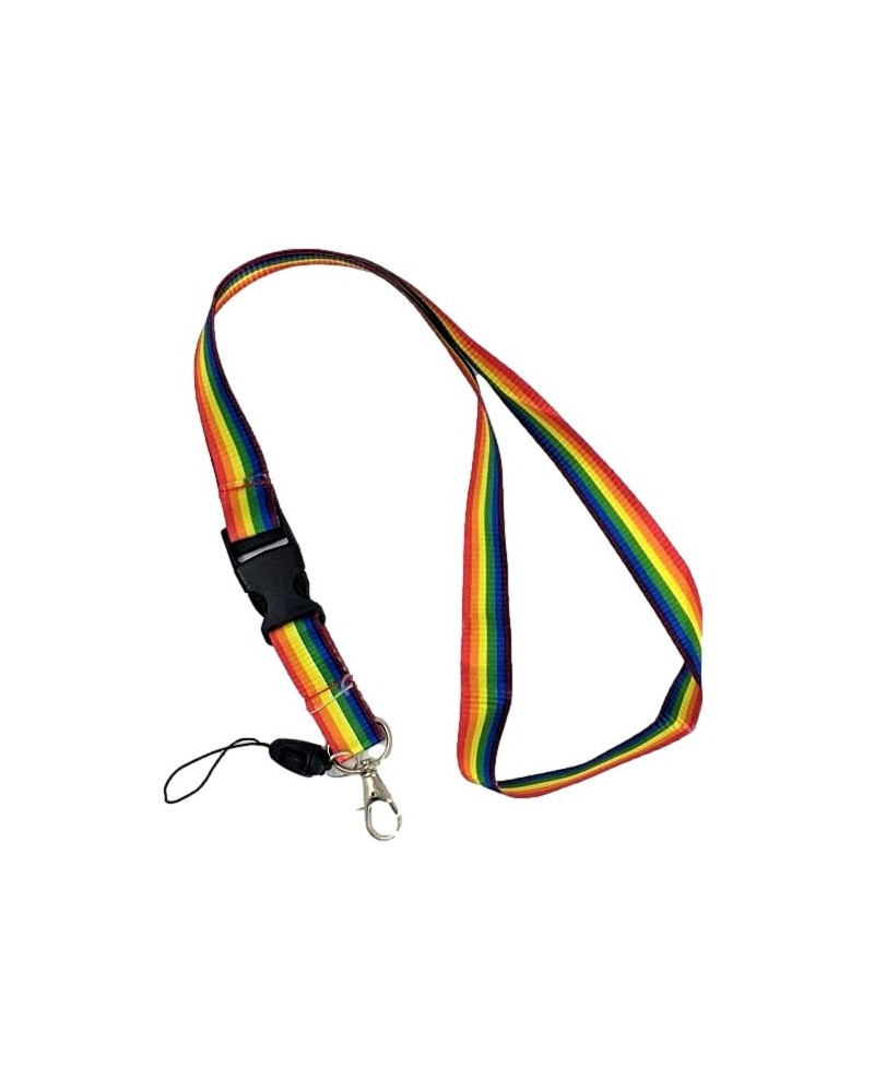 Cordon Rainbow avec Clip 50cm sur la Boutique du Hard