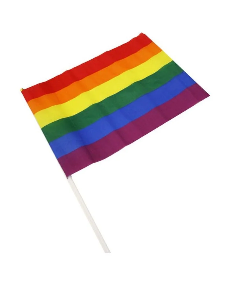 Drapeau Rainbow avec manche 20 x 28cm sur la Boutique du Hard