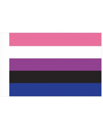 Drapeau Genderfluid 60 x 90cm sur la Boutique du Hard