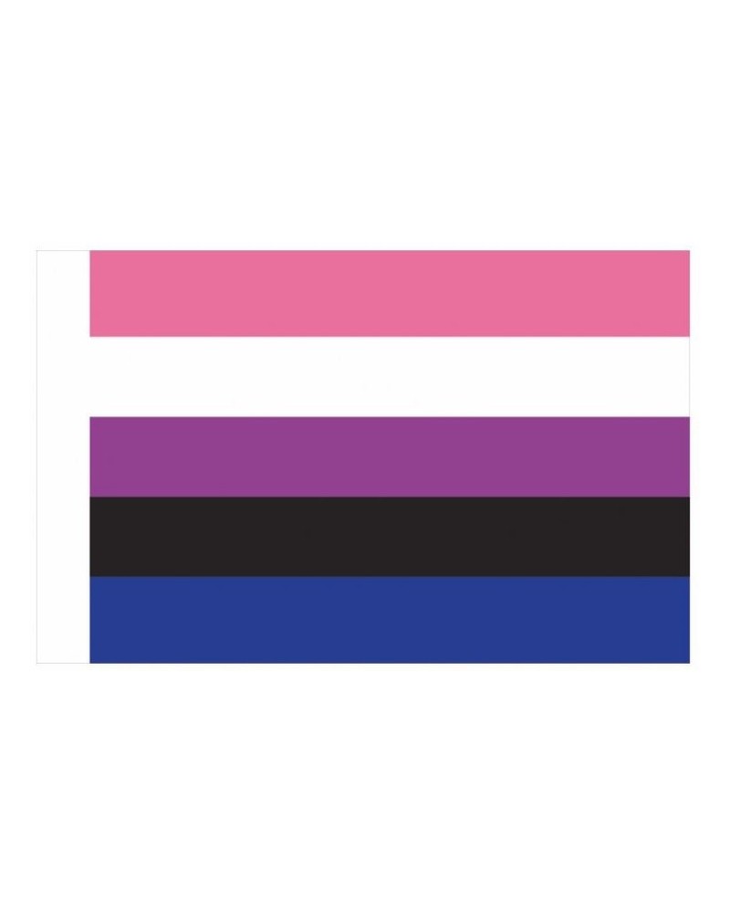 Drapeau Genderfluid 60 x 90cm sur la Boutique du Hard