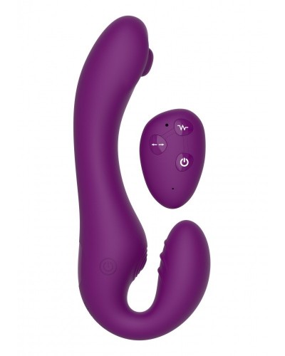 Stimulateur de point G Strapless Strap-On 13 x 3.5cm Violet sur la Boutique du Hard