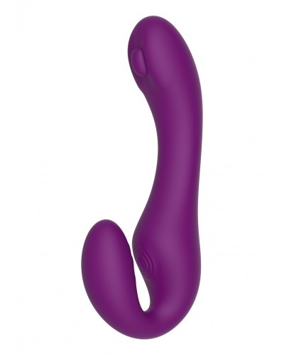 Stimulateur de point G Strapless Strap-On 13 x 3.5cm Violet sur la Boutique du Hard