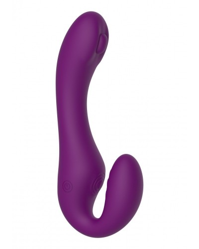 Stimulateur de point G Strapless Strap-On 13 x 3.5cm Violet sur la Boutique du Hard