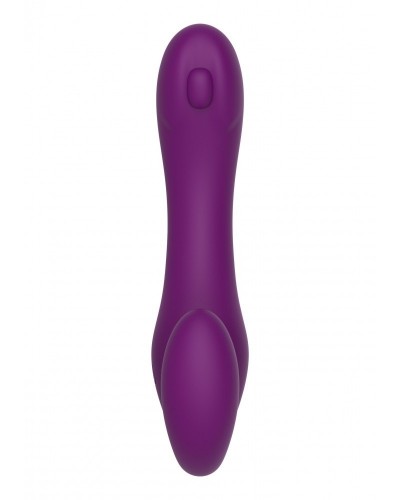 Stimulateur de point G Strapless Strap-On 13 x 3.5cm Violet sur la Boutique du Hard