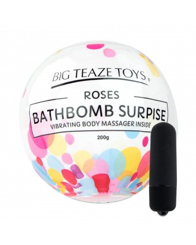 Bombe de bain moussante avec Vibro Parfum Rose sur la Boutique du Hard