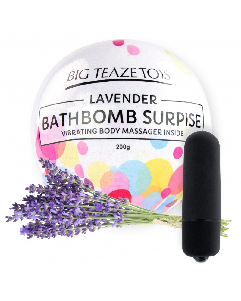 Bombe de bain moussante avec Vibro Parfum Lavande sur la Boutique du Hard