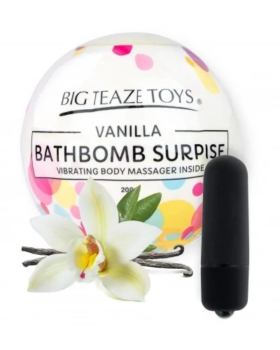 Bombe de bain Moussante avec Vibro Parfum Vanille sur la Boutique du Hard