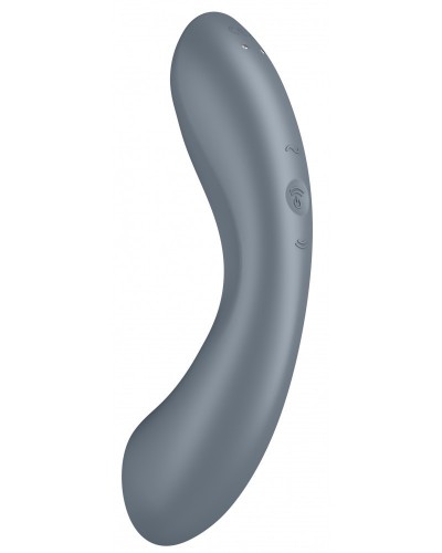 Stimulateur de clitoris Curvy Trinity 1 Satisfyer Gris sur la Boutique du Hard