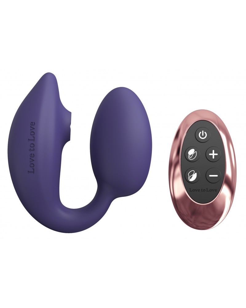 Stimulateur Clitoris et Point G Wonderlover Love to Love Indigo sur la Boutique du Hard