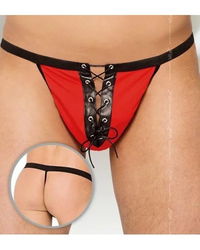 String Homme LACET Rouge sur la Boutique du Hard