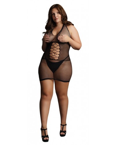 Robe sexy Grande Taille PEEK-A-BOO Noire sur la Boutique du Hard