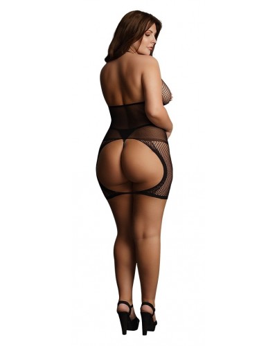 Robe sexy Grande Taille PEEK-A-BOO Noire sur la Boutique du Hard