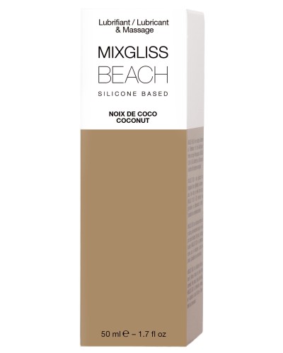 Lubrifiant Silicone MixGliss Beach - Noix de Coco 50ml pas cher