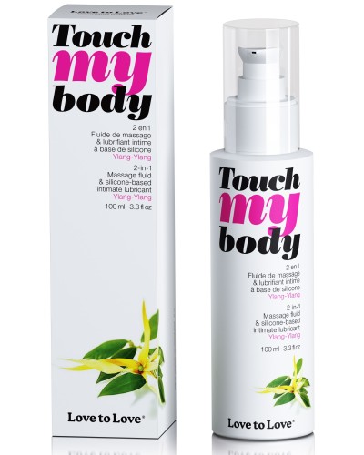 Lubrifiant Silicone Touche My Body Ylang-Ylang 100ml pas cher