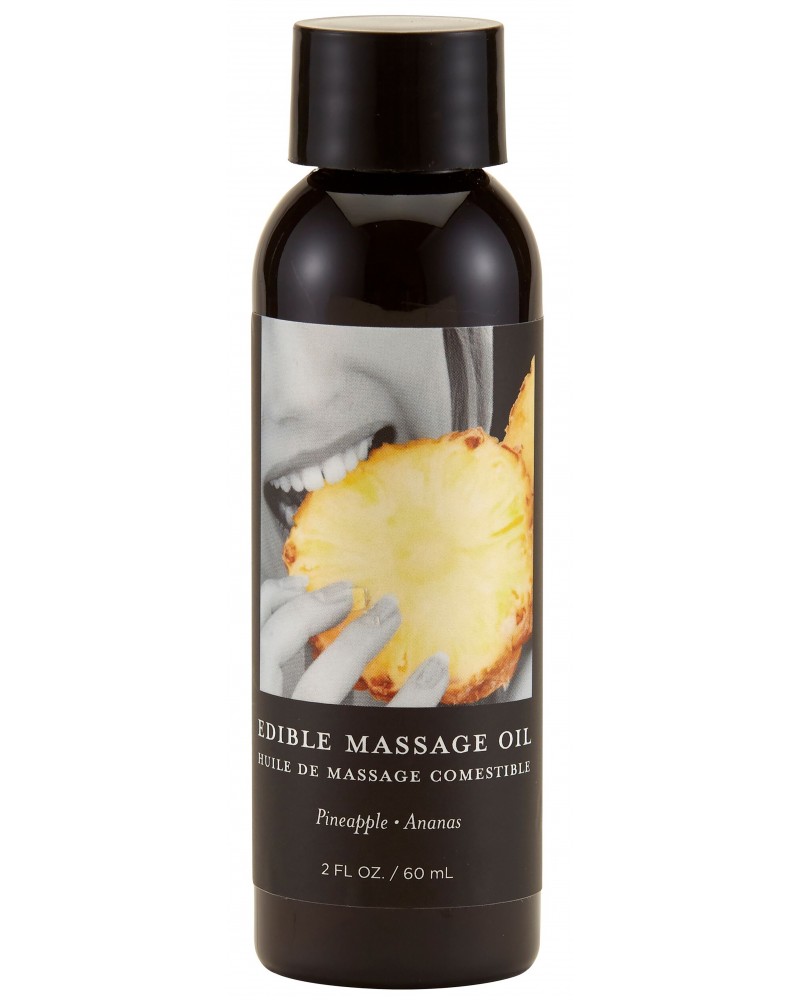 Huile de massage comestible Ananas 60ml sextoys et accessoires sur La Boutique du Hard