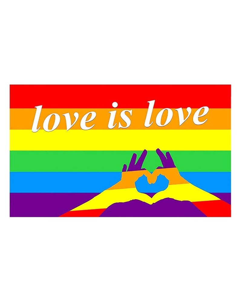 Drapeau Rainbow Love is Love Coeur 90 x 150cm sextoys et accessoires sur La Boutique du Hard