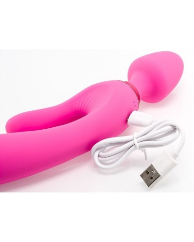 Vibro Wand Three Double 12.5 x 4cm Rose sextoys et accessoires sur La Boutique du Hard