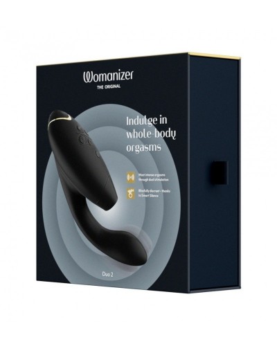 Stimulateur de clitoris et Point G WOMANIZER Duo 2 Noir sextoys et accessoires sur La Boutique du Hard