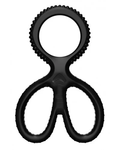 Ballstretcher souple Scissors Noir sextoys et accessoires sur La Boutique du Hard