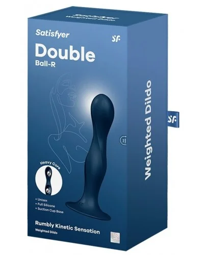 Plug Double Ball-R 17 x 3.5cm Bleu sextoys et accessoires sur La Boutique du Hard