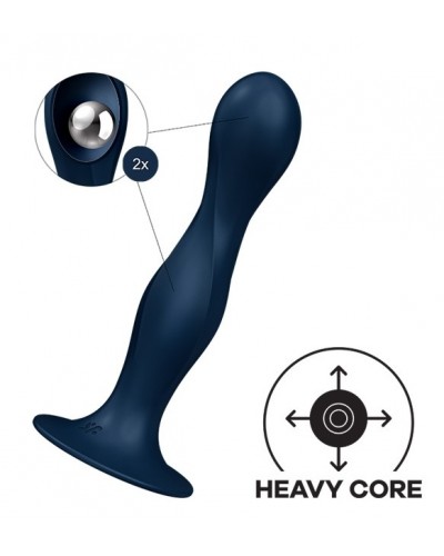 Plug Double Ball-R 17 x 3.5cm Bleu sextoys et accessoires sur La Boutique du Hard