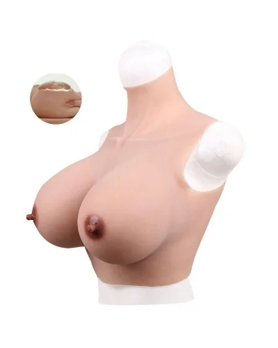 Buste Seins Silicone Col haut Bonnet G sextoys et accessoires sur La Boutique du Hard