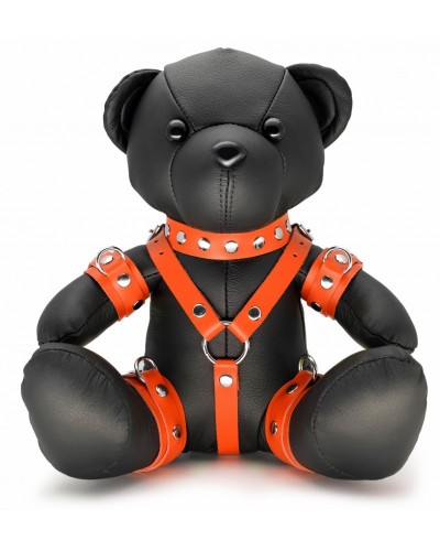 Ours en cuir Bendy The Bdsm Teddy Bear Orange sextoys et accessoires sur La Boutique du Hard