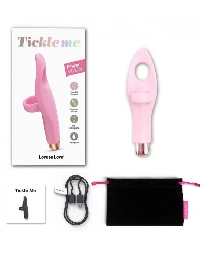 Stimulateur de clitoris Tickle Me Love to Love Rose sextoys et accessoires sur La Boutique du Hard