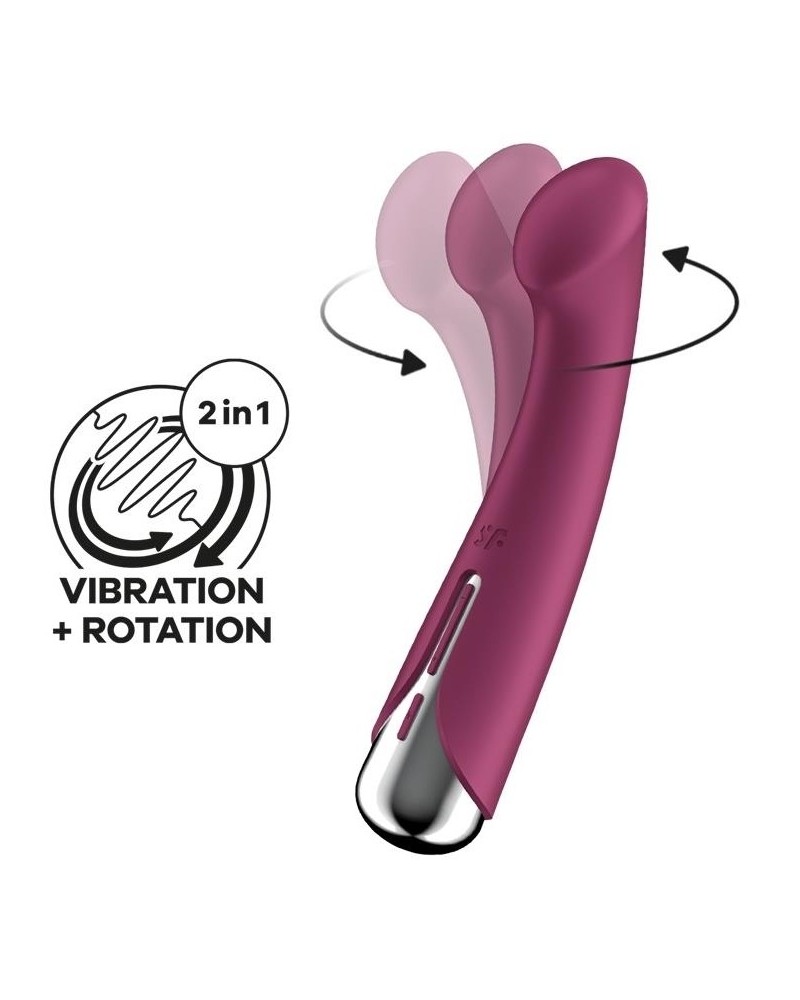 Vibromasseur Point G Spinning G-Spot 1 - 11 x 3.5cm Framboise sextoys et accessoires sur La Boutique du Hard