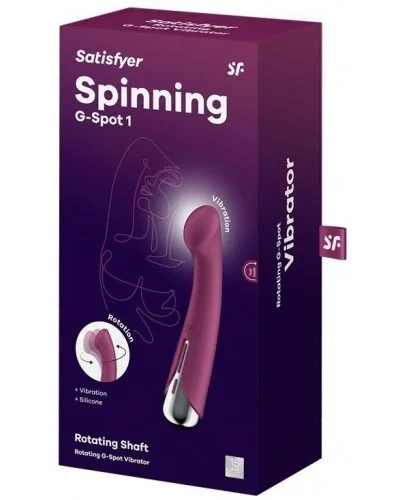 Vibromasseur Point G Spinning G-Spot 1 - 11 x 3.5cm Framboise sextoys et accessoires sur La Boutique du Hard