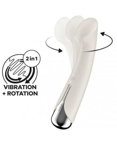 Stimulateur Spinning G-Spot 1 - 11 x 3.5cm Crème sextoys et accessoires sur La Boutique du Hard