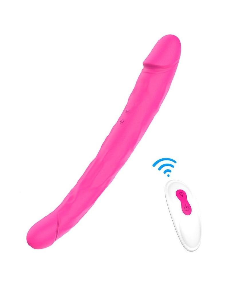 Double gode vibrant King 3 - 31 x 4 cm Rose sextoys et accessoires sur La Boutique du Hard