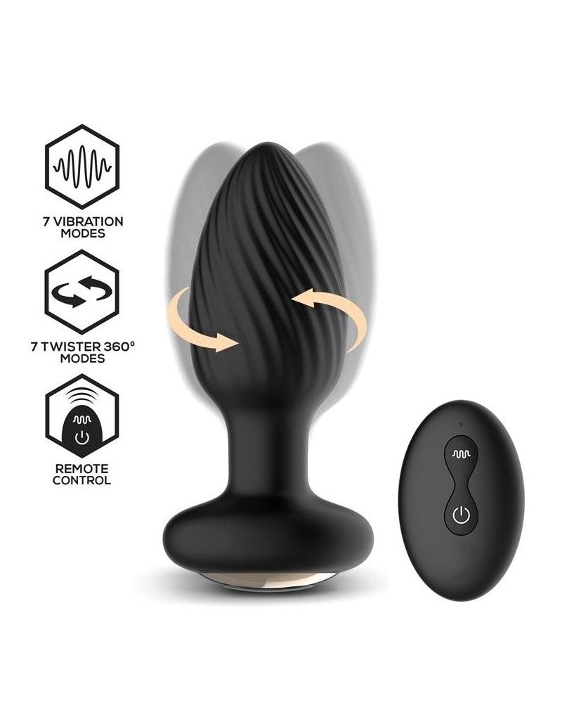 Plug vibrant et rotatif Drago 8 x 3.4cm sextoys et accessoires sur La Boutique du Hard