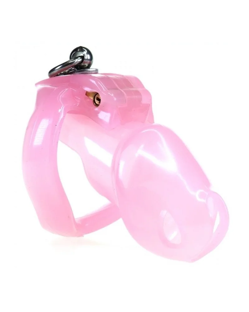 Cage de chasteté Stop This 9 x 3cm Rose sextoys et accessoires sur La Boutique du Hard