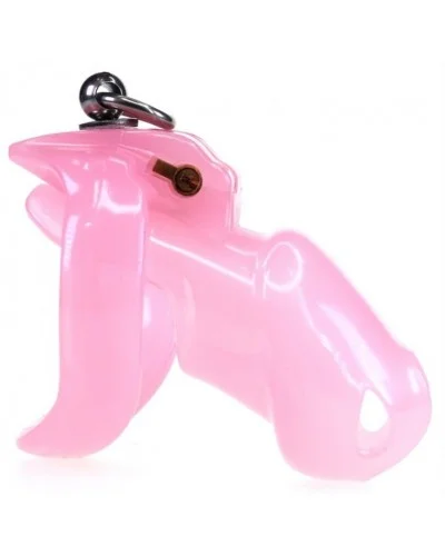 Cage de chasteté Stop This 9 x 3cm Rose sextoys et accessoires sur La Boutique du Hard