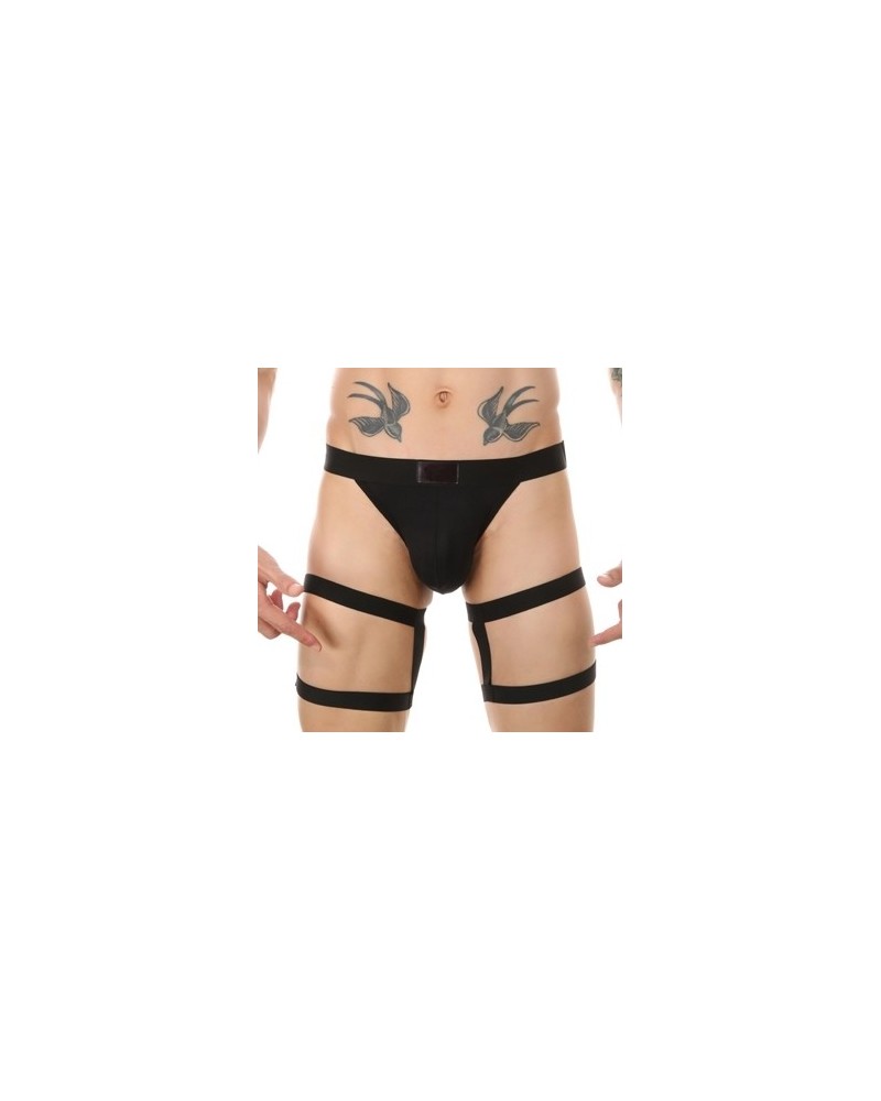 String avec bandes élastiques Clelio Noir sextoys et accessoires sur La Boutique du Hard