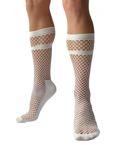 Chaussettes Filet Paris Blanches sextoys et accessoires sur La Boutique du Hard