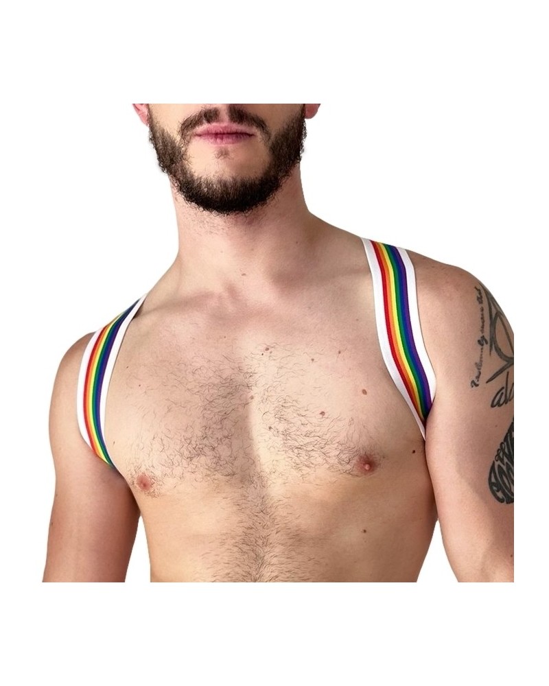 Harnais élastique Pride Eternity Blanc sextoys et accessoires sur La Boutique du Hard