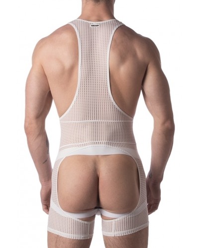 Singlet Backless Pan Blanc sextoys et accessoires sur La Boutique du Hard