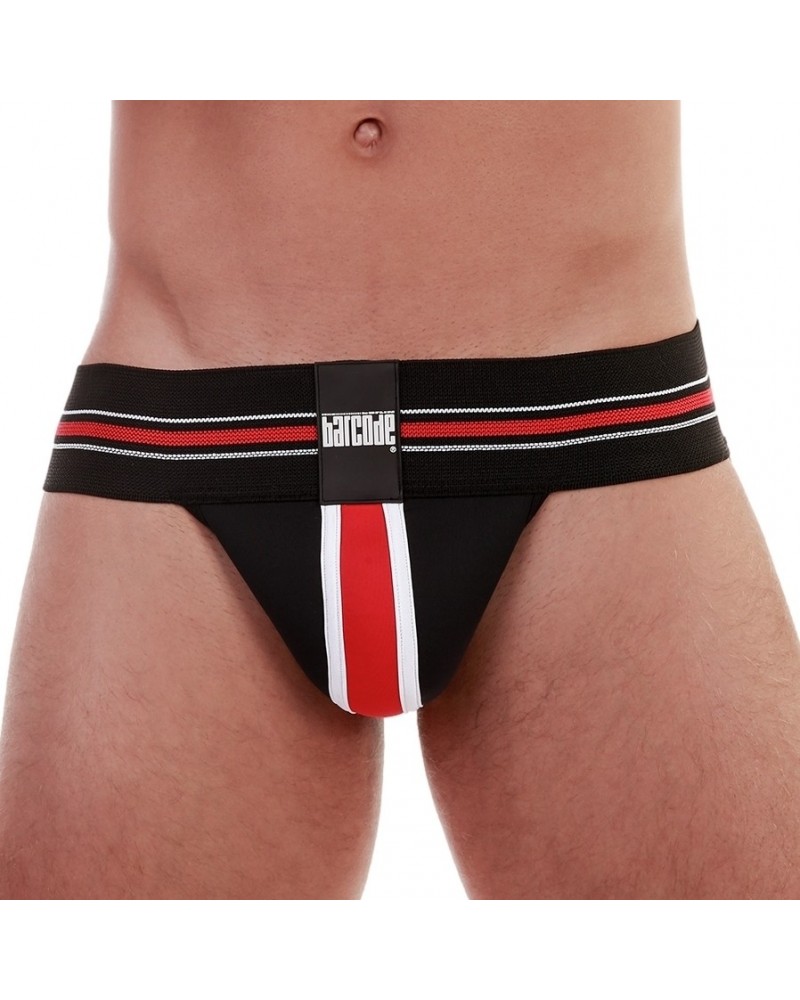 Jockstrap Denis Noir-Rouge sextoys et accessoires sur La Boutique du Hard