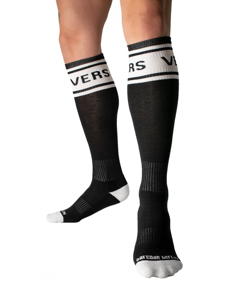 Chaussettes hautes Identity Vers Noires sextoys et accessoires sur La Boutique du Hard