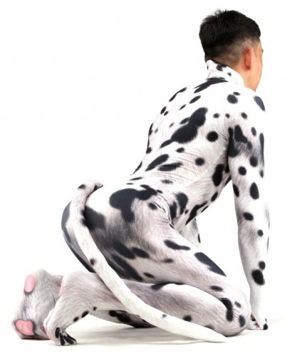 Combinaison Cosplay Chien Dalmatien Noir-Blanc sextoys et accessoires sur La Boutique du Hard