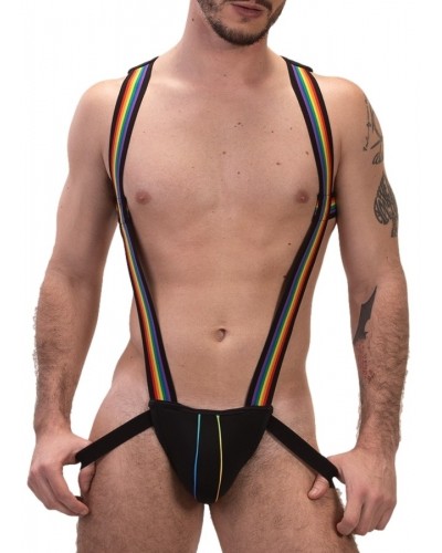 Harnais Jock Pride Infinity Noir sextoys et accessoires sur La Boutique du Hard